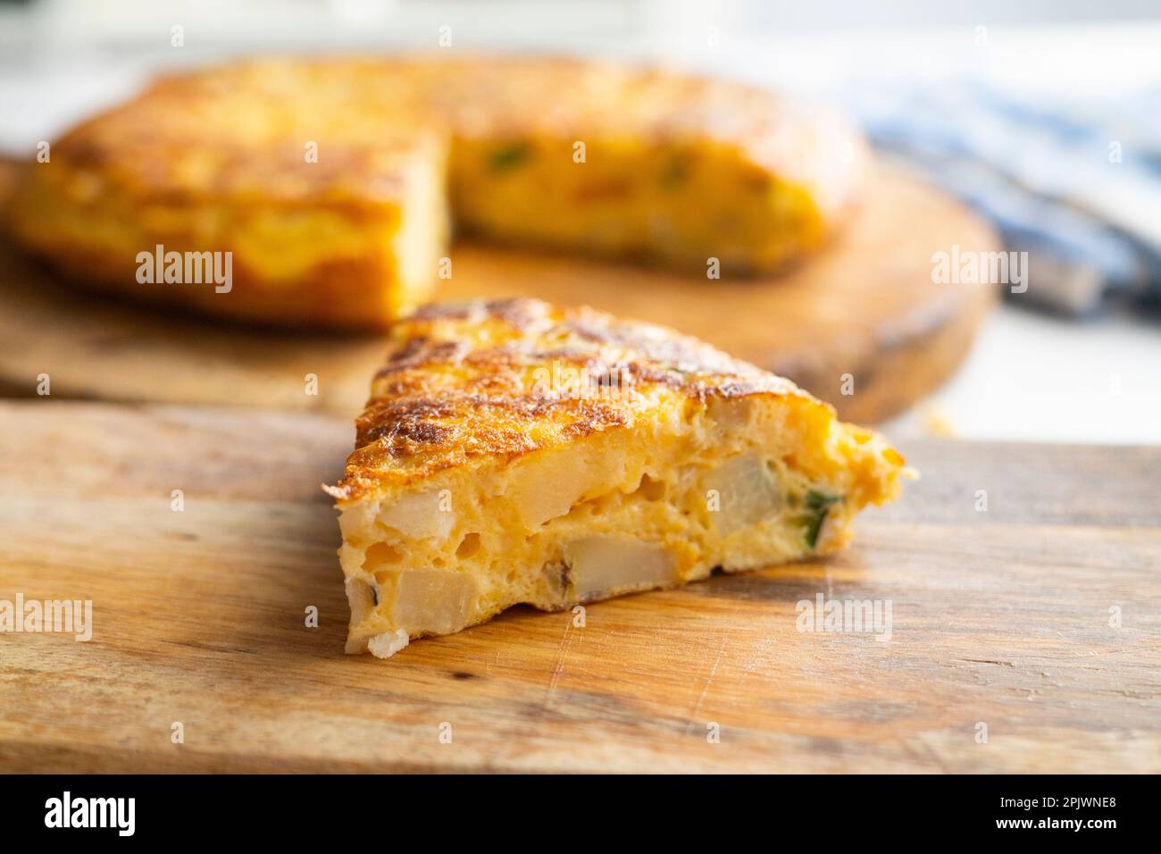 Tortillas de patatas traditional Spanish recipe with zucchini and eggs