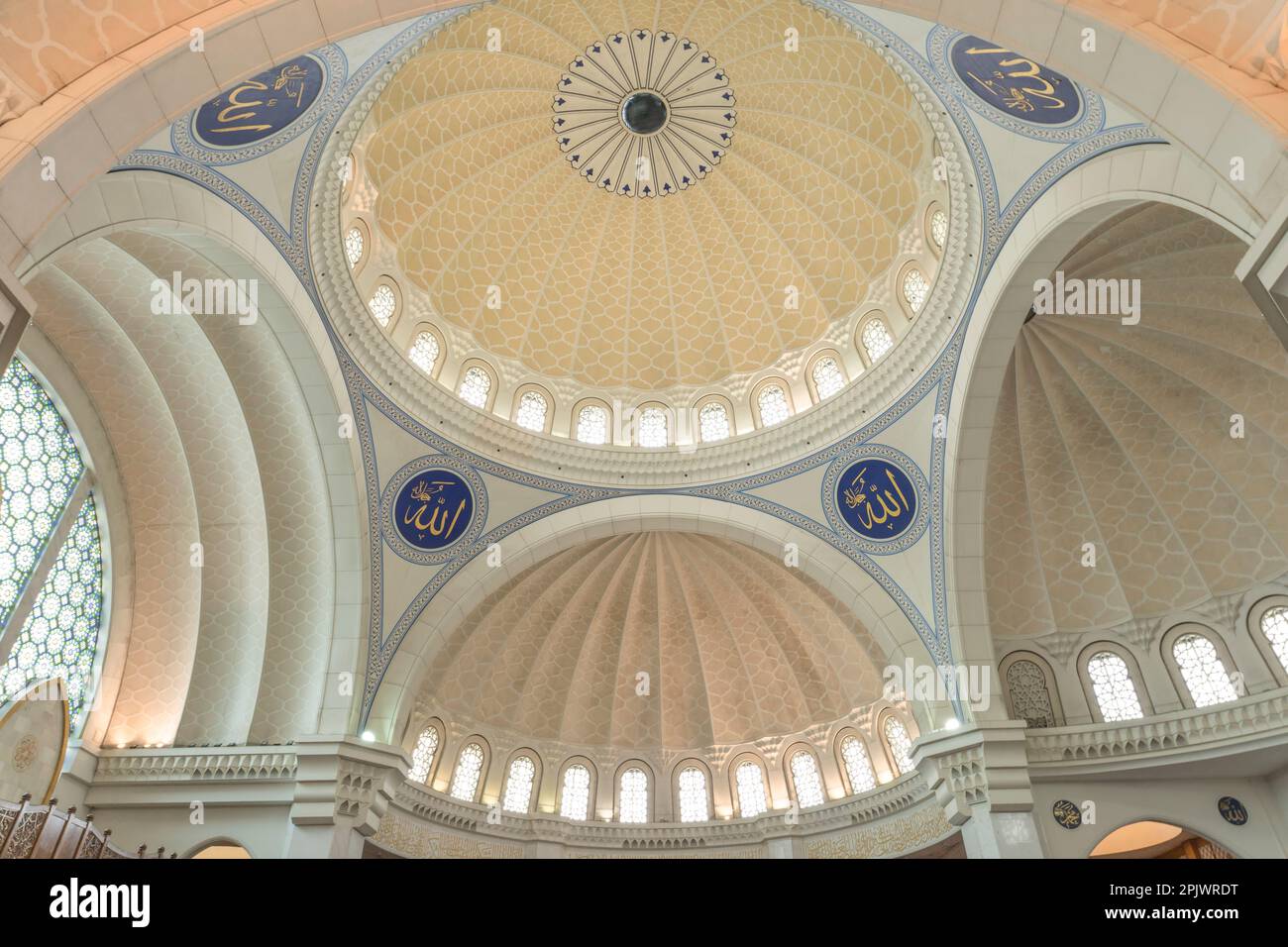 The Federal Territory Mosque, Kuala Lumpur. An interior design and the