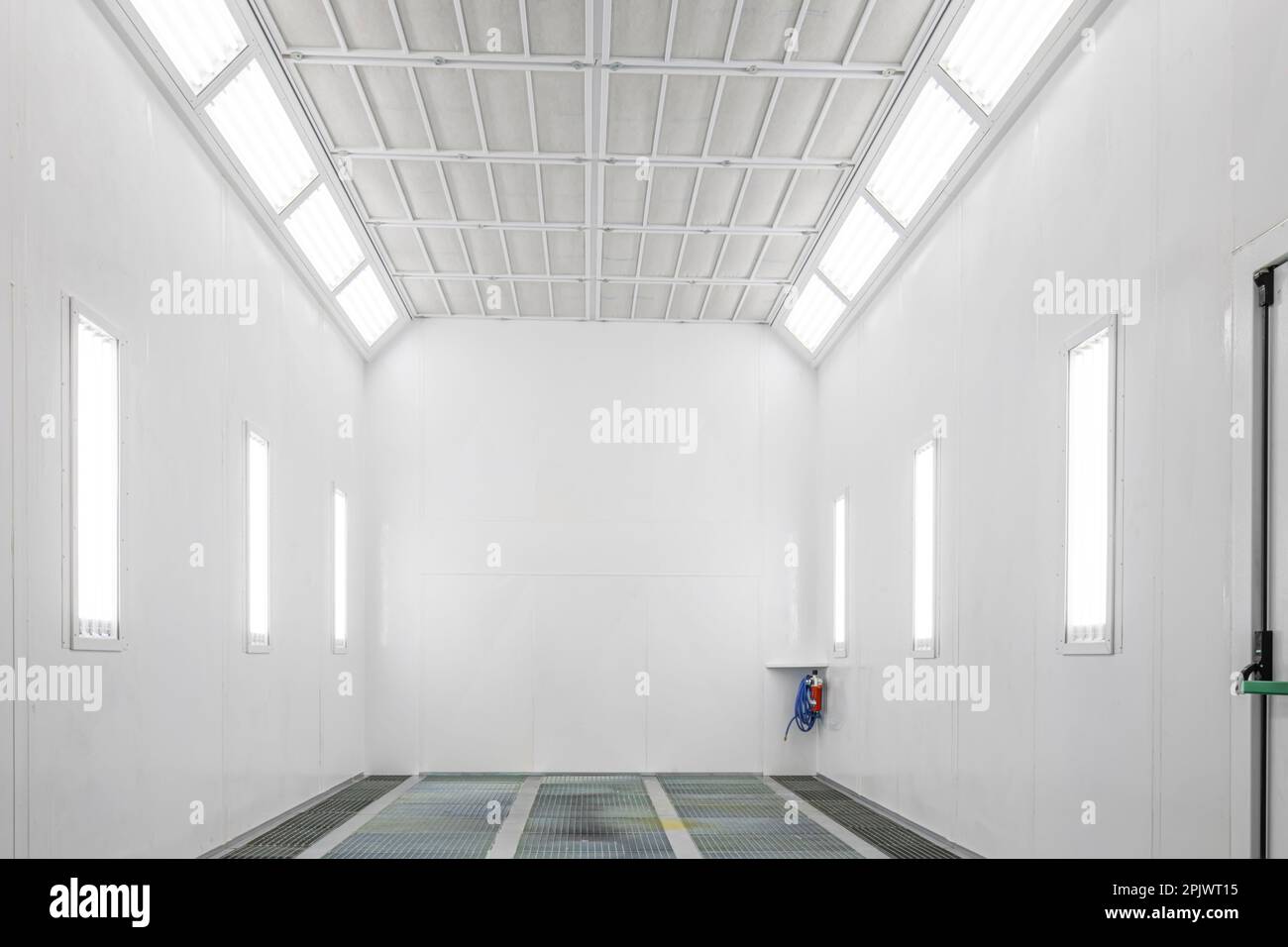 Automotive paint shop.Spray paint in a car repair station. Auto