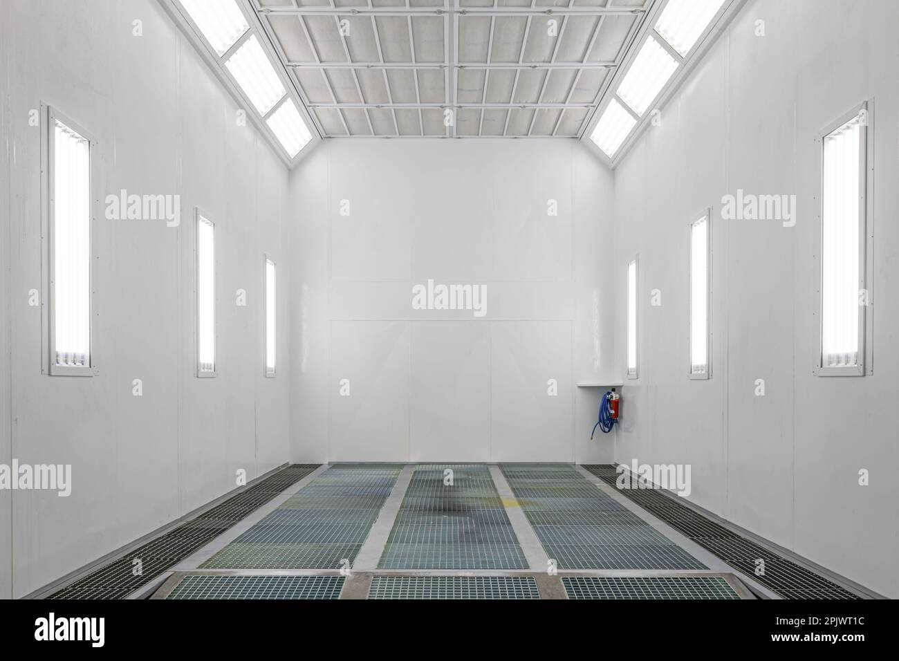 Automotive paint shop.Spray paint in a car repair station. Auto