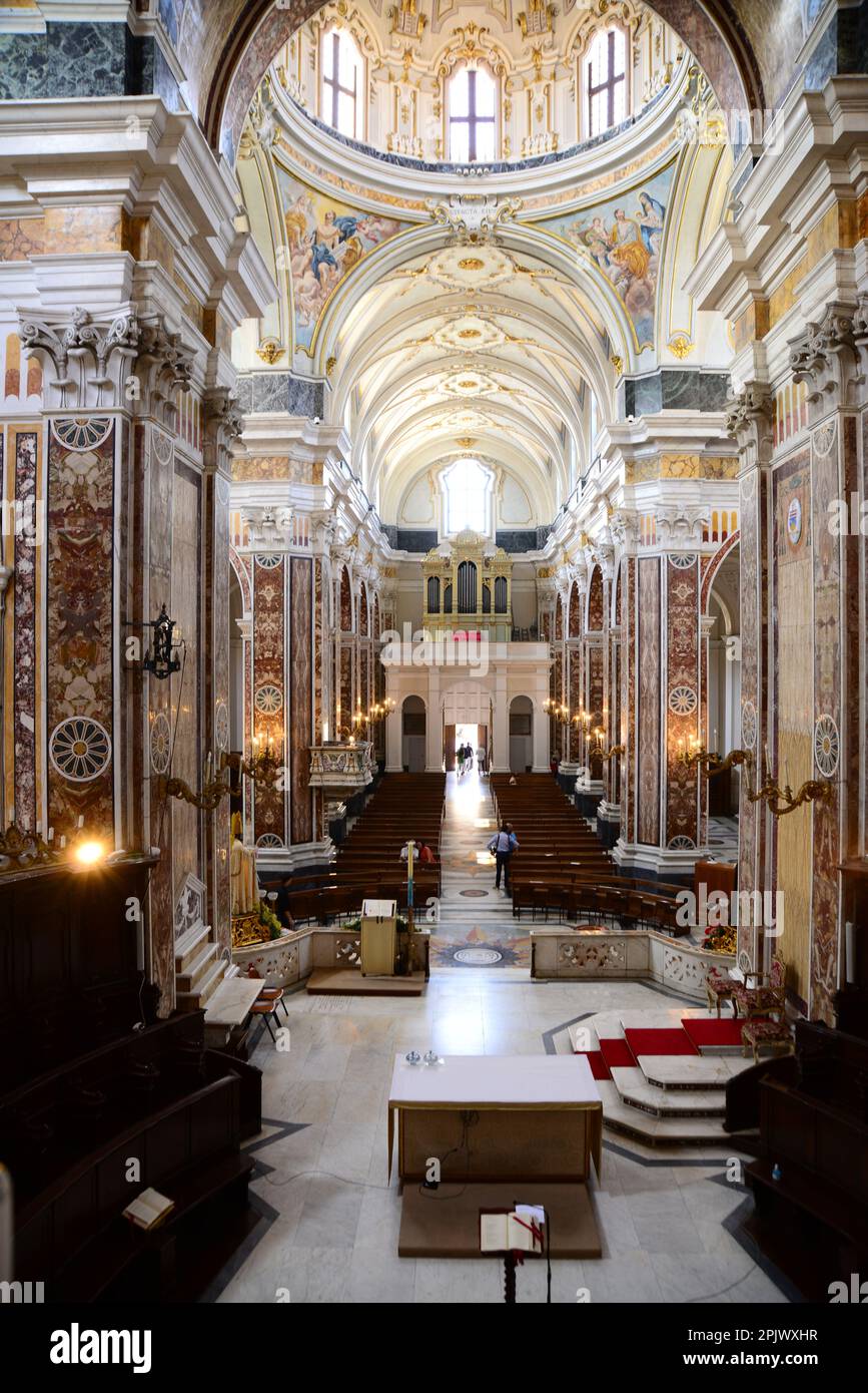 Basilica Cathedral Sanctuary Maria SS. della Madia, Monopoli, Apulia, Italy, Europe Stock Photo