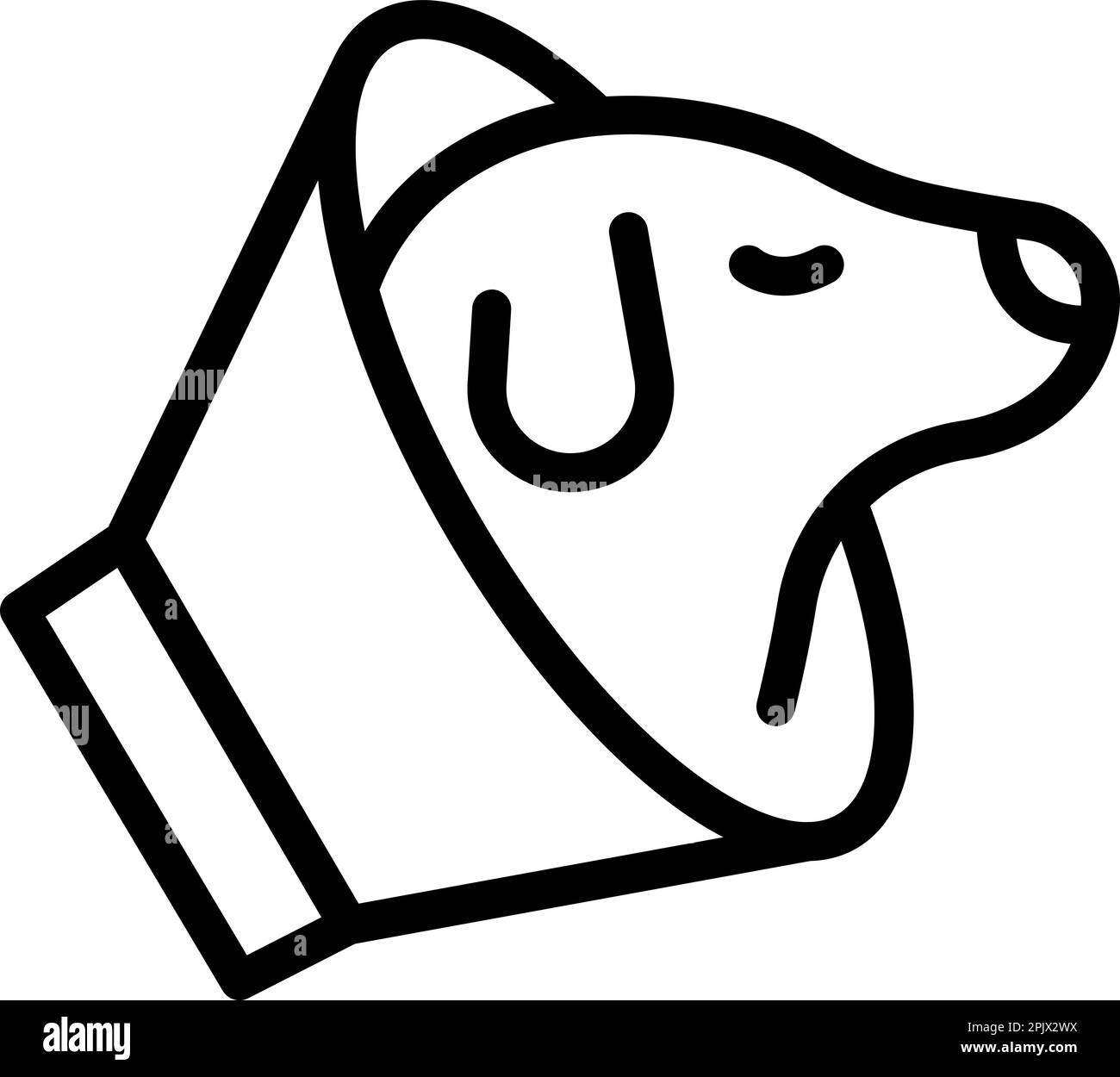 Medical dog care icon outline vector. Pet animal. Vaccine food Stock Vector