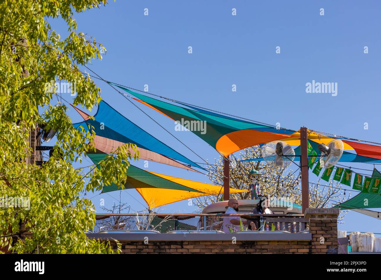 Knoxville, Tennessee, USA March 25, 2023 Roof Top Restaurant with