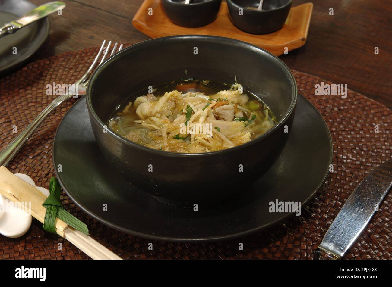 The typical dish of Balinese cuisine Soto Hayam (chicken soup), Ubud
