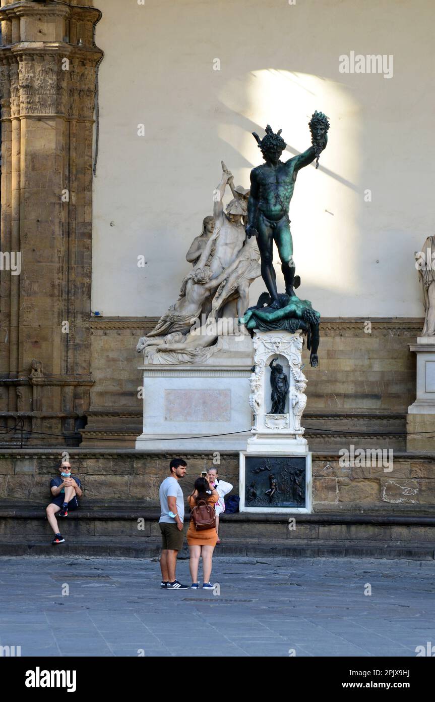 Perseus with the head of Medusa, a bronze sculpture by Benvenuto