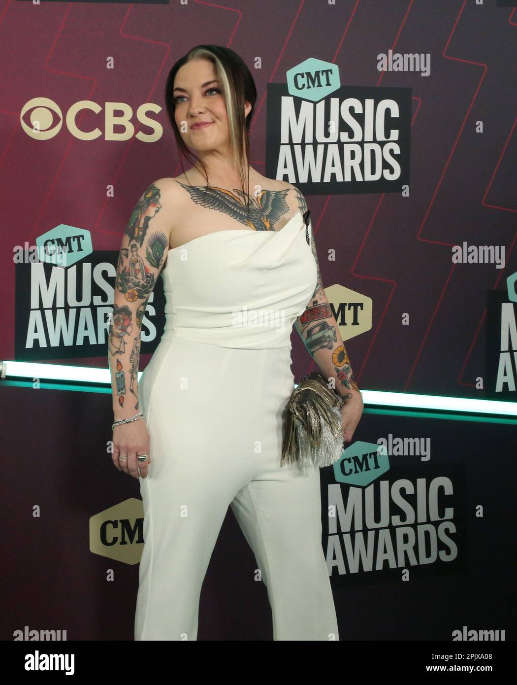 Ashley McBryde attends the 2023 CMT Music Awards at Moody Center on