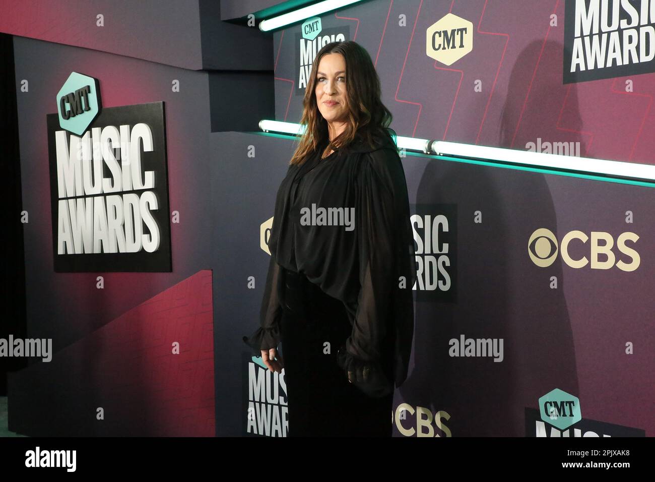 Alanis Morissette attends the 2023 CMT Music Awards at Moody Center on