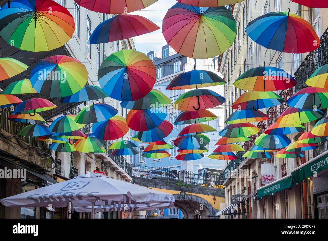 Rua Nova Do Carvalho, the famous Pink Street. The Heart Of Lisbon's