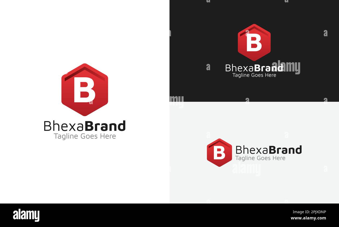 Bhexa Brand Logo Stock Vector