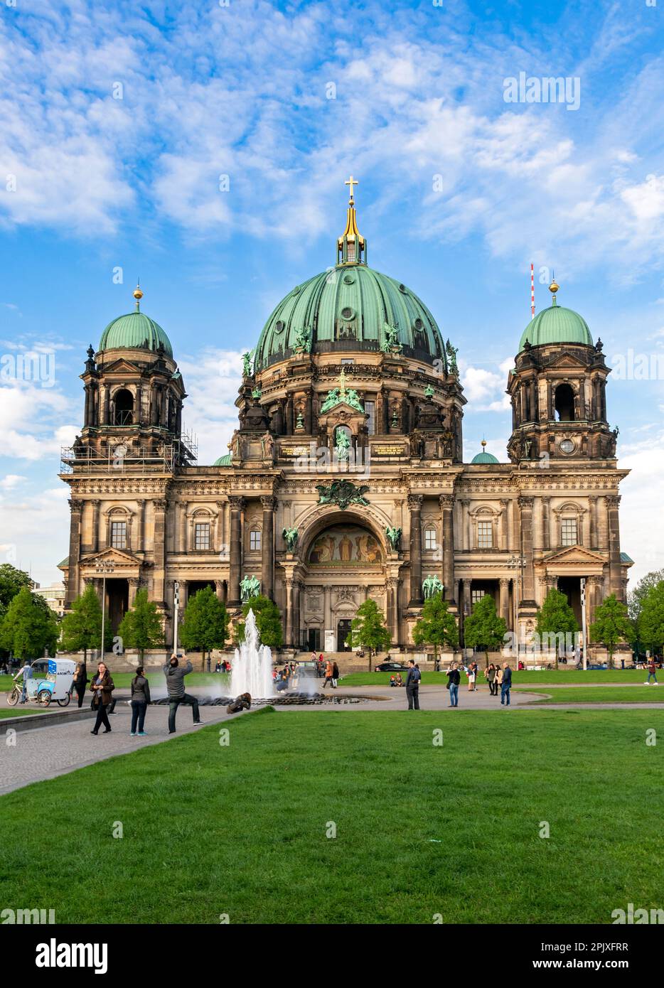 Front facade view on the Berliner Dom in Berlin city centre. Berlin