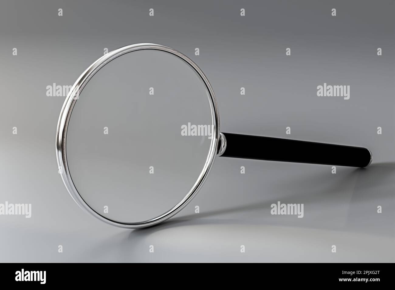 magnifier isolated on white background 3d illustration Stock Photo - Alamy