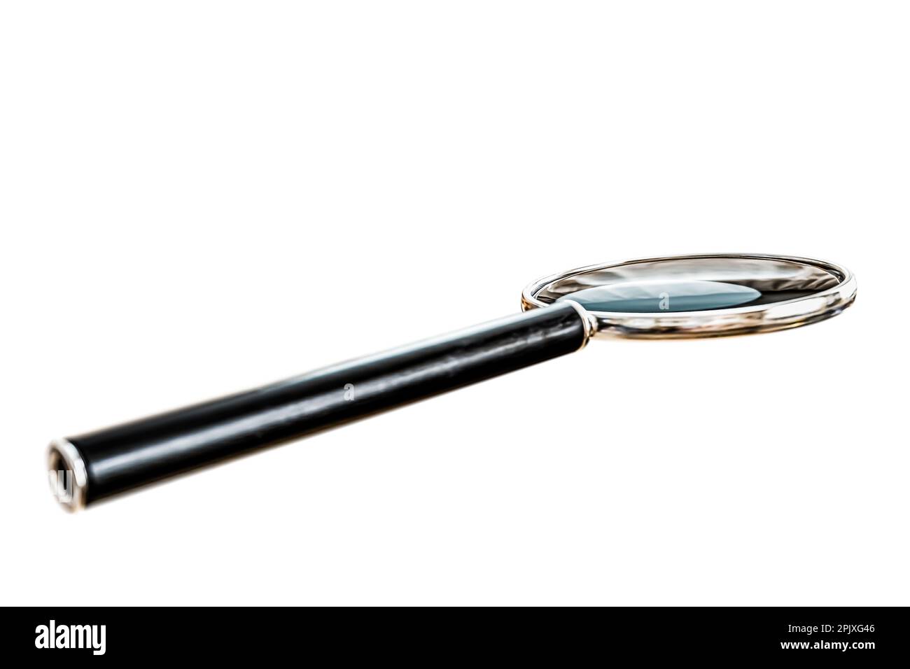 magnifier isolated on white background 3d illustration Stock Photo - Alamy