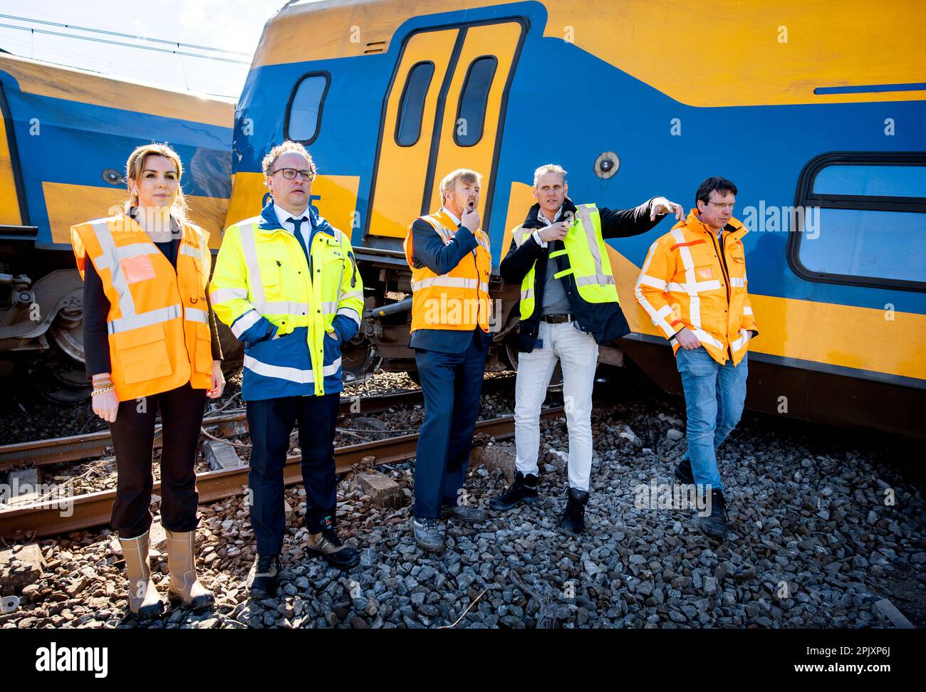 VOORSCHOTEN, Netherlands - 04/04/2023, King Willem-Alexander the ...