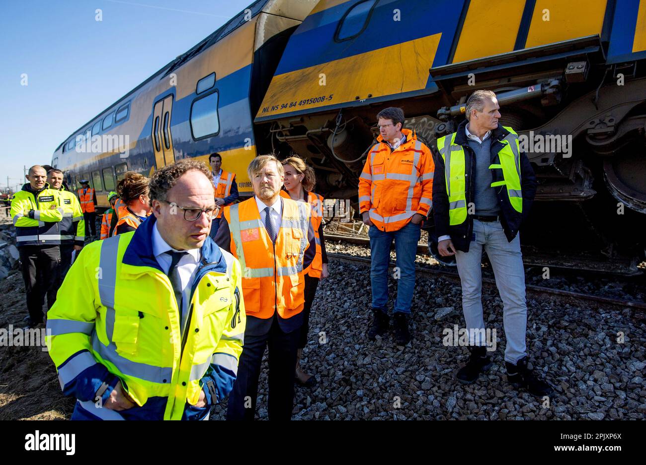 VOORSCHOTEN, Netherlands - 04/04/2023, King Willem-Alexander the ...
