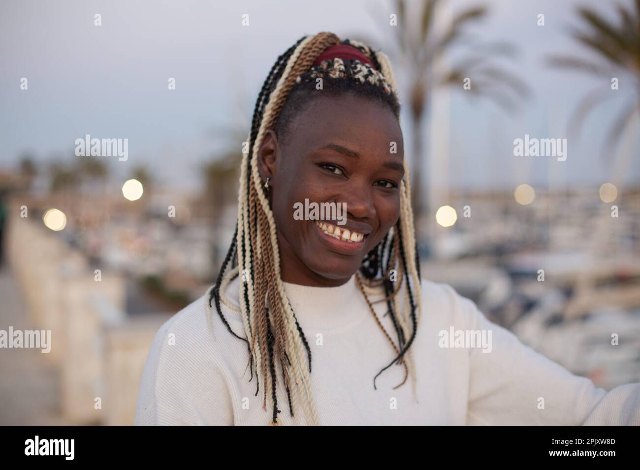 Black woman with afro hairstyle hi-res stock photography and images - Alamy