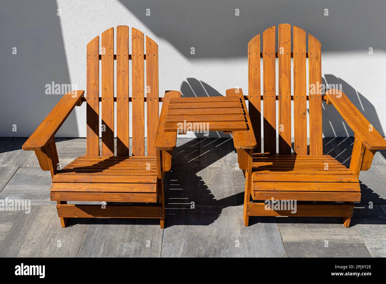 Wooden garden house with two chairs hi-res stock photography and images ...