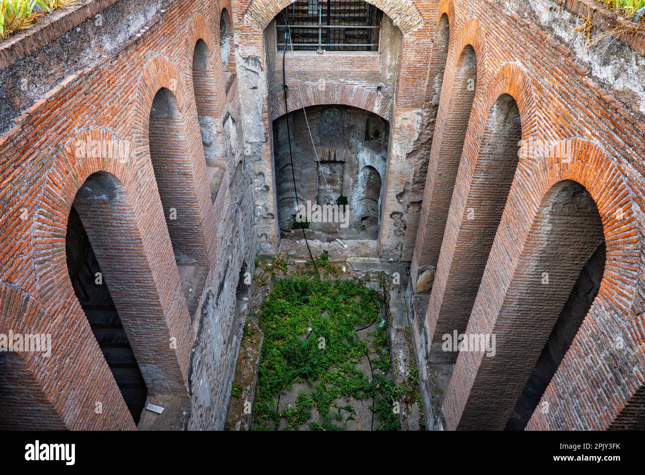 Peristyle Rome Small inner courtyard of Domus Augustana at the staircase between the ...