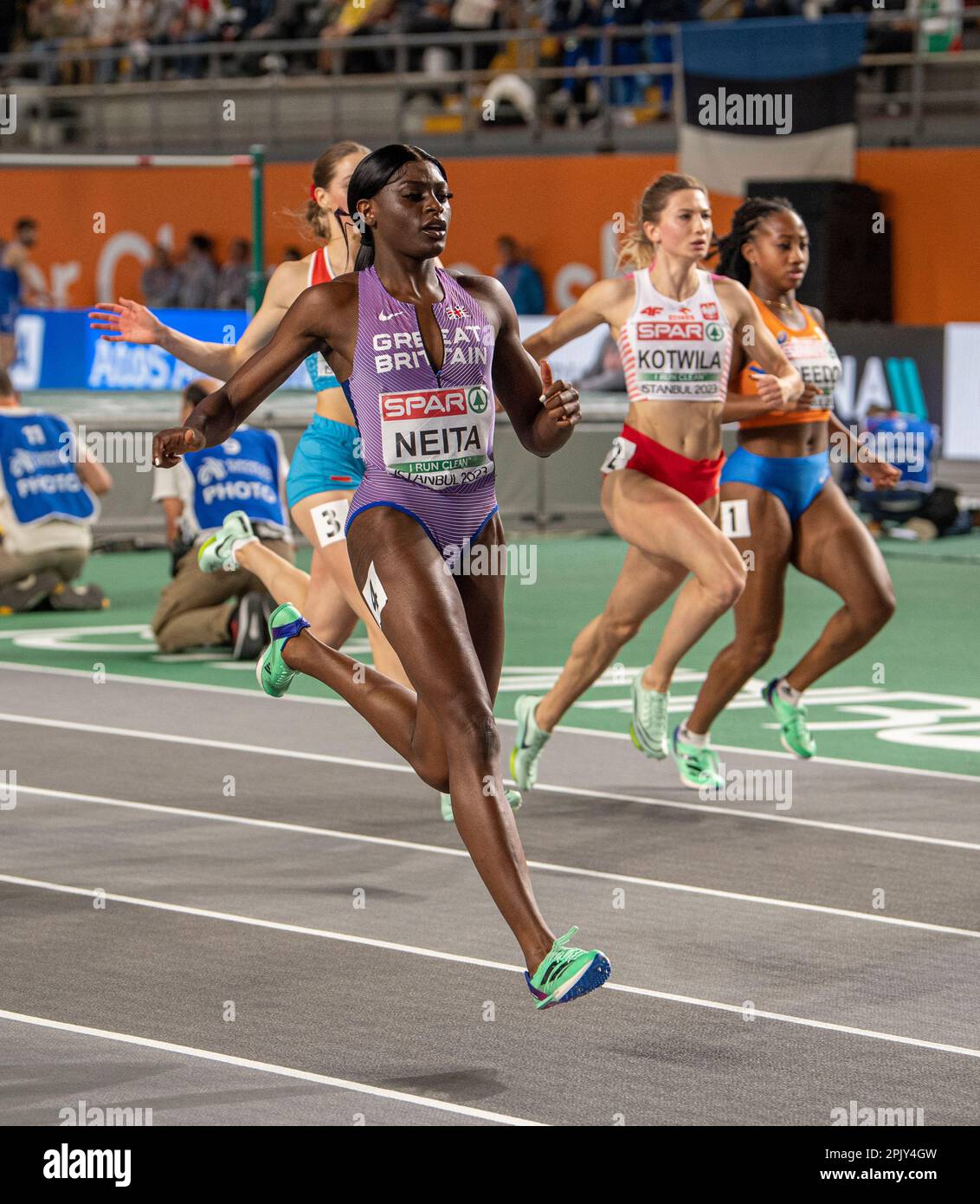Daryll Neita of Great Britain & NI competing in the women’s 60m semi ...