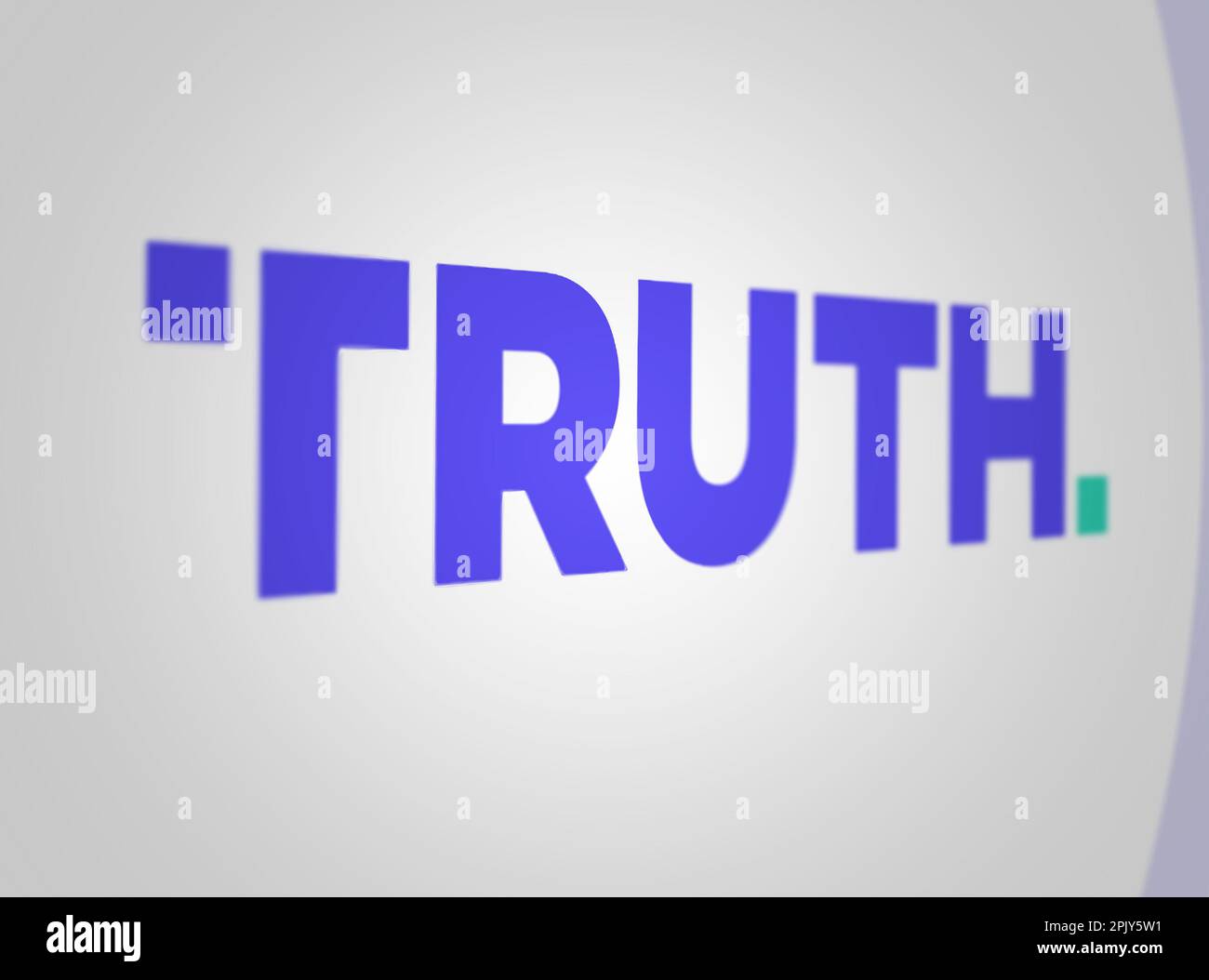 New York, US, March 2023 Truth social logo on a white background(00)