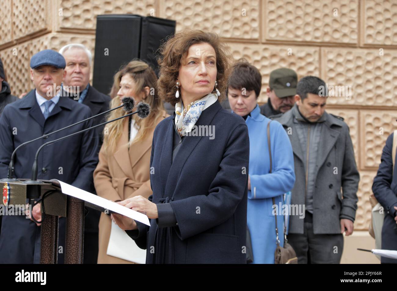 Unesco director general audrey azoulay hi-res stock photography and ...
