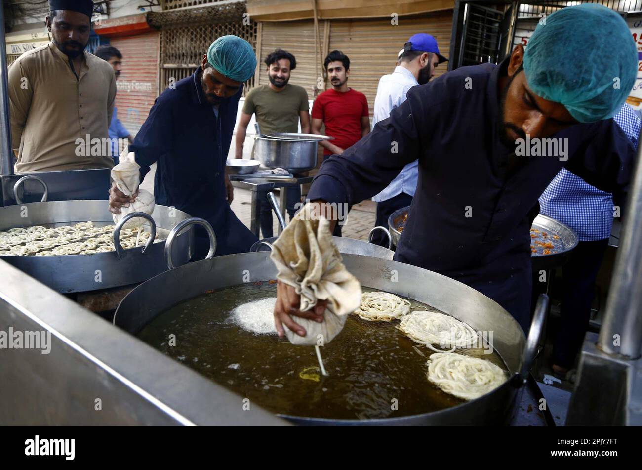 Food items are being prepared for selling before Iftar times (breaking
