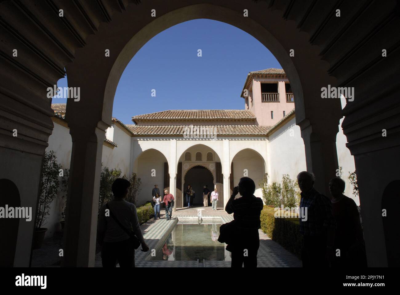 Patio de la Alberca, Nasrid Palace, Alcazaba de Malaga, Malaga