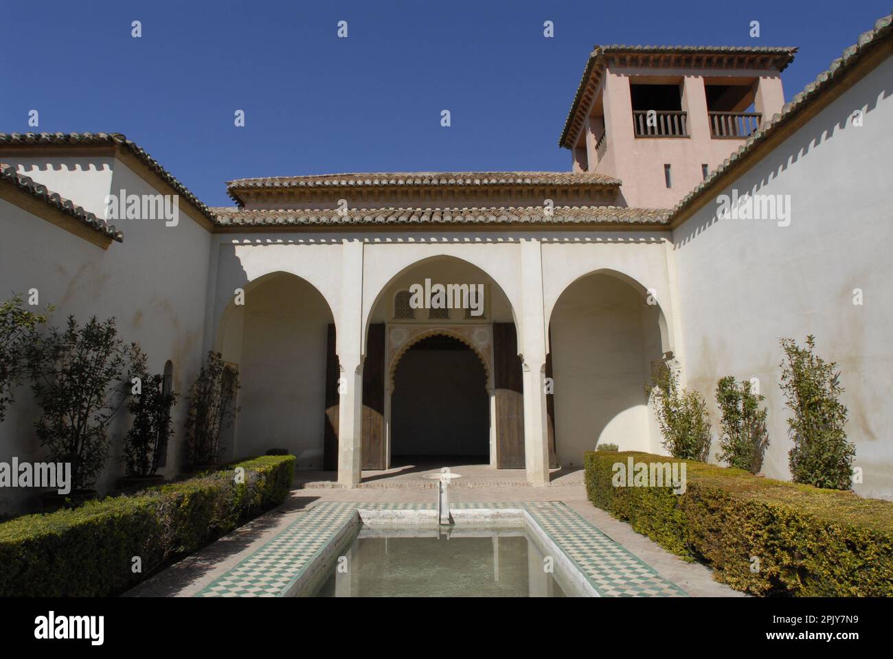Patio de la Alberca, Nasrid Palace, Alcazaba de Malaga, Malaga