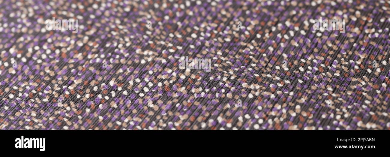 Dark fabric with colourful spots texture background Stock Photo
