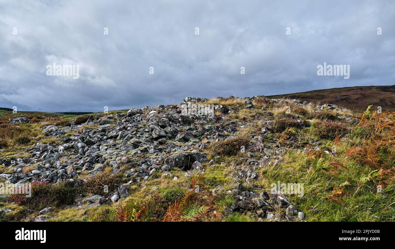 Vroch Dun Viden broch, Strath Naver Stock Photo - Alamy