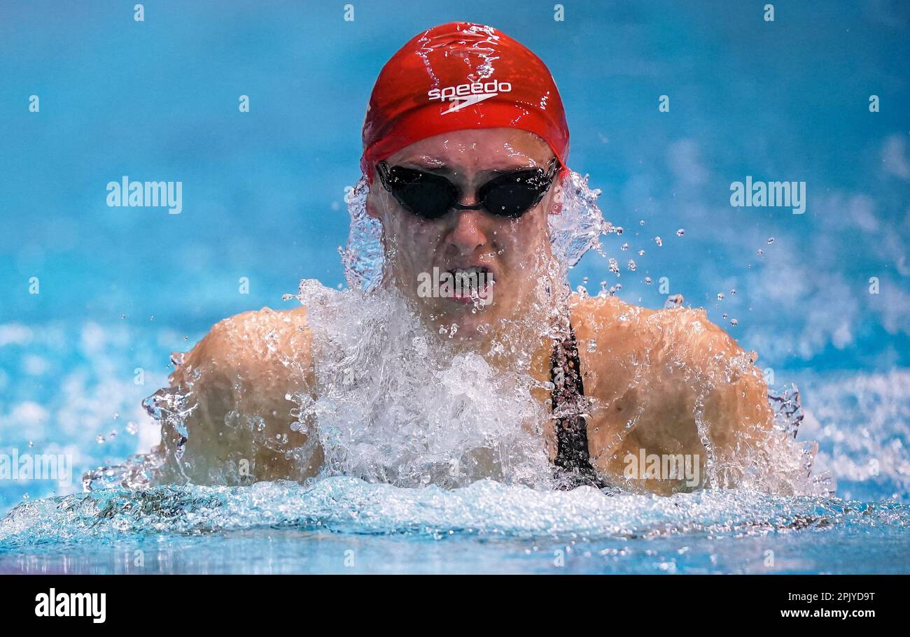 Derventio’s Imogen Clark competes in the Women’s 50m Breaststroke Final