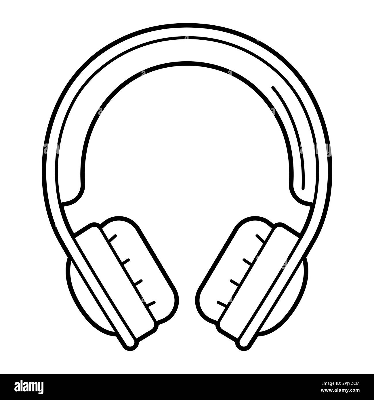 Headphones Clipart Black And White