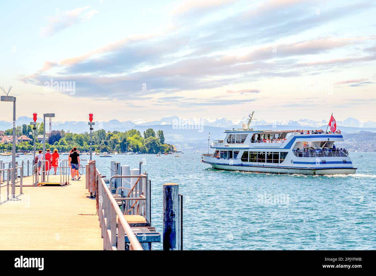 Old city of Zuerich, Switzerland Stock Photo