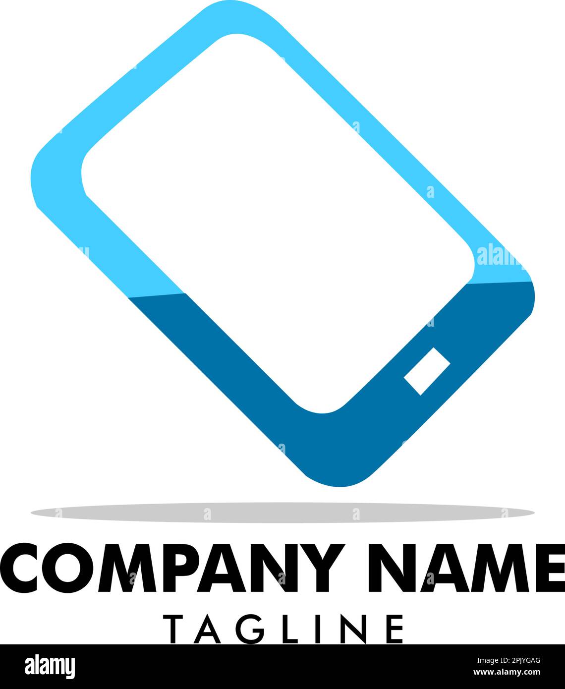 Smart phone logo template design Stock Vector