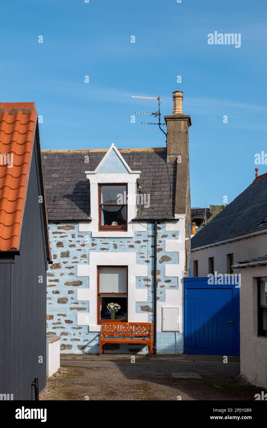 3 April 2023. Seatown,Cullen,Moray,Scotland. This is some street