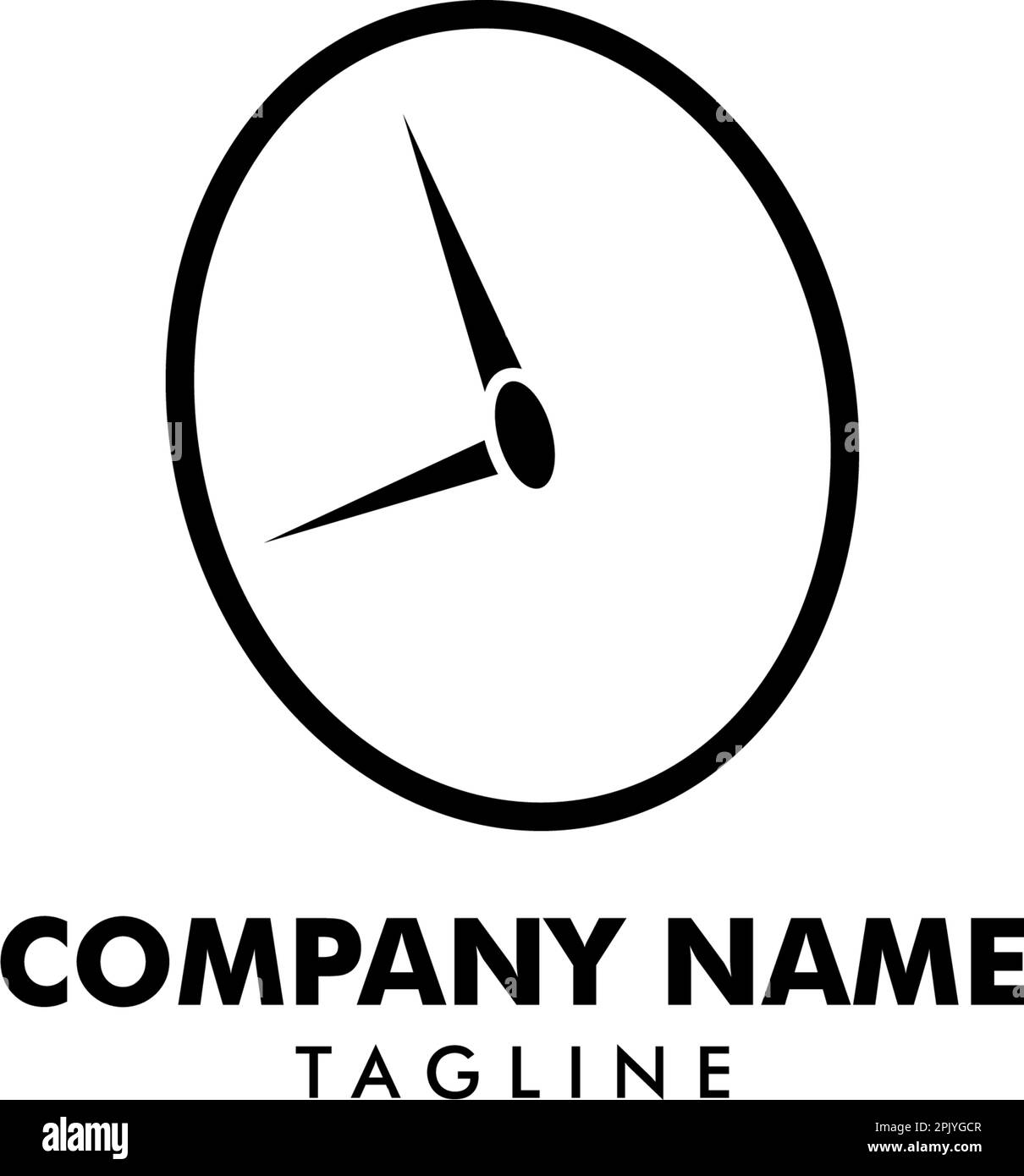 Time clock logo design template Stock Vector Image & Art Alamy