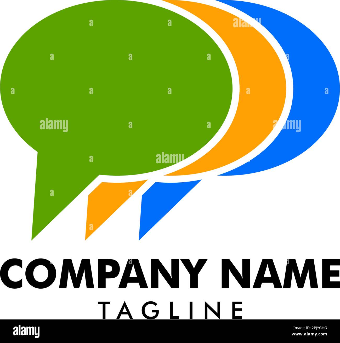 Speech bubble icon Logo template vector illustration Stock Vector Image ...