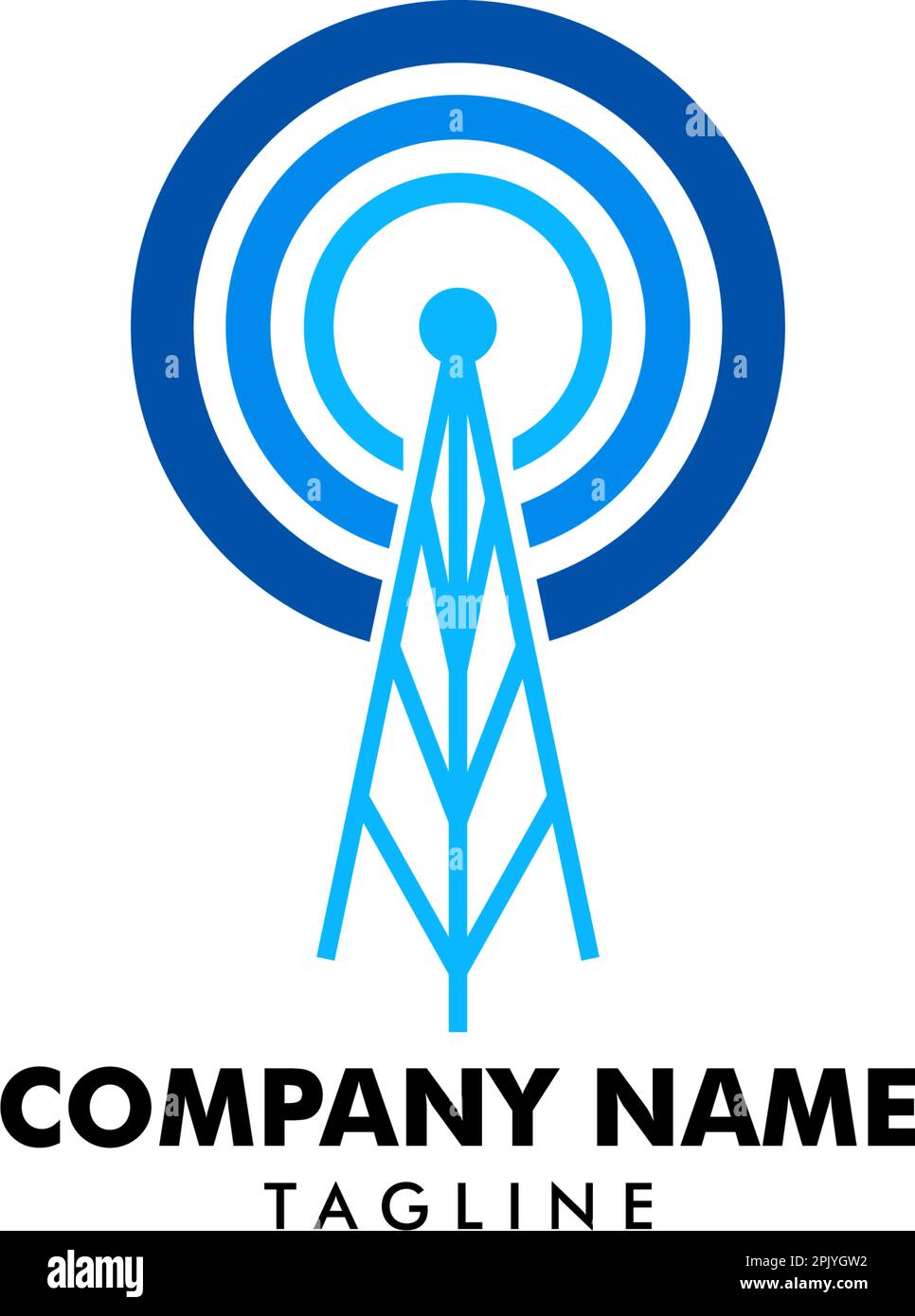 Tower signal antenna icon logo vector illustration Stock Vector Image & Art Alamy