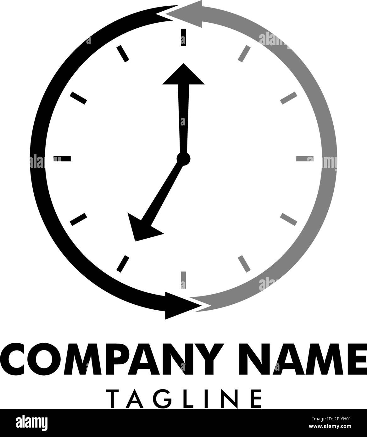 Time clock logo design template Stock Vector Image & Art Alamy