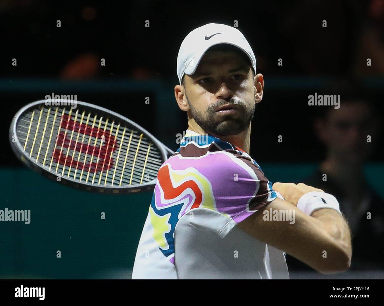 Grigor Dimitrov of Bulgarie during the ABN Amro Open 2023, ATP 500 tennis  tournament on February 18, 2023 in Rotterdam, Netherlands - Photo Laurent  Lairys / DPPI Stock Photo - Alamy