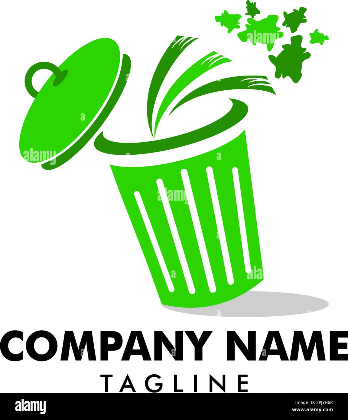 Trash bin logo design template vector Stock Vector Image & Art Alamy
