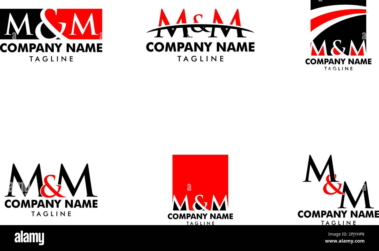 Set Initial Letter Mm Logo Template Stock Vector (Royalty Free) 1450558031, Shutterstock