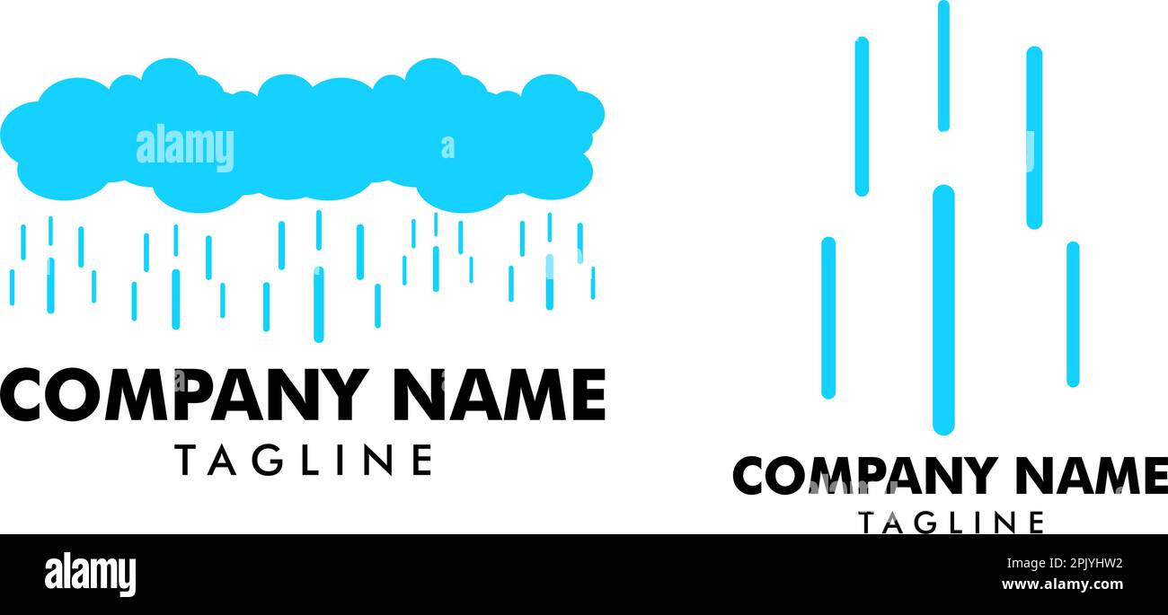 Set of Rain Logo design vector template Stock Vector Image & Art - Alamy