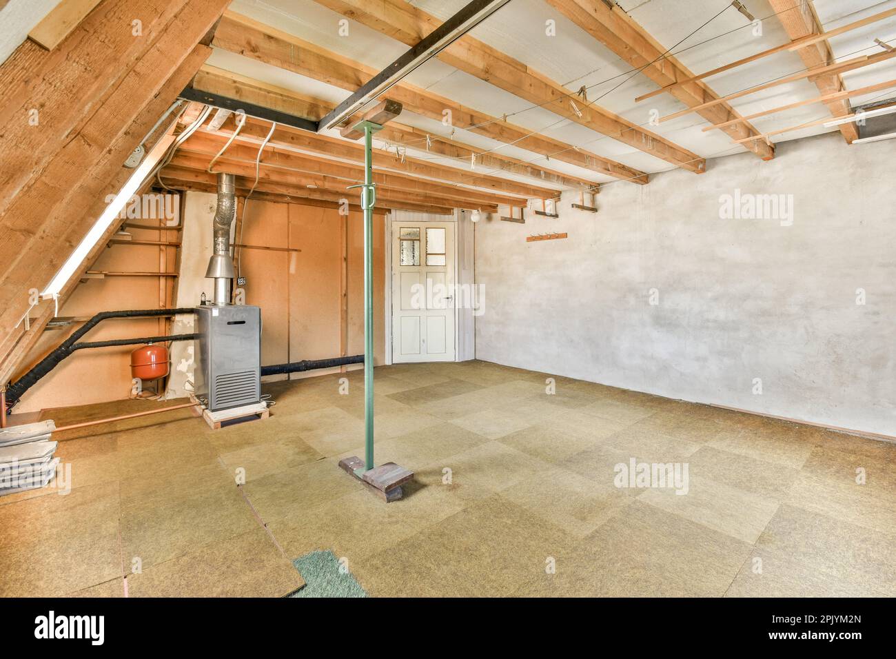 View of Exposed Beam Ceiling And Pipes Your HVAC Is Showing: Designing With
