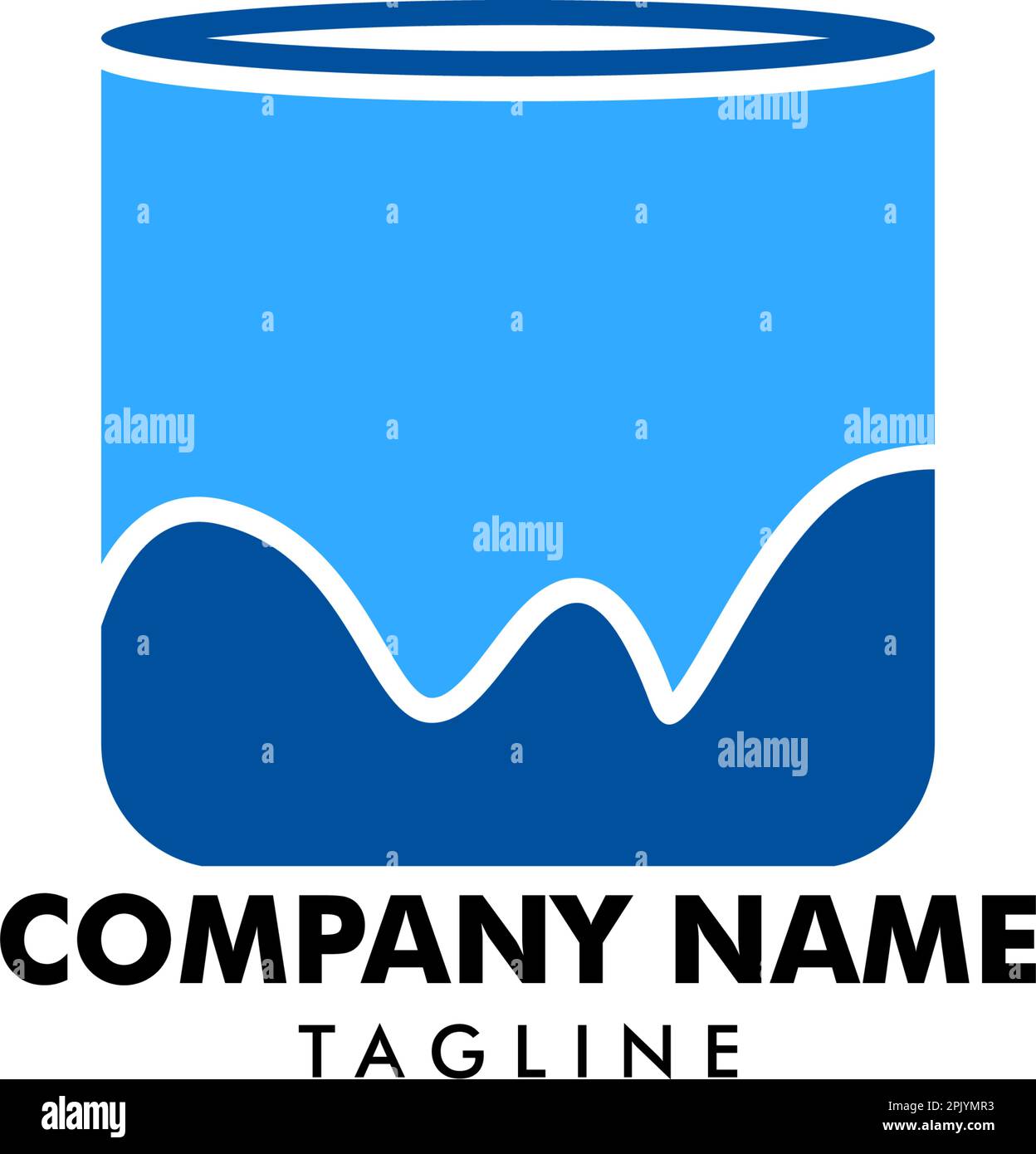 Paint cans logo vector icon illustration Stock Vector Image & Art Alamy