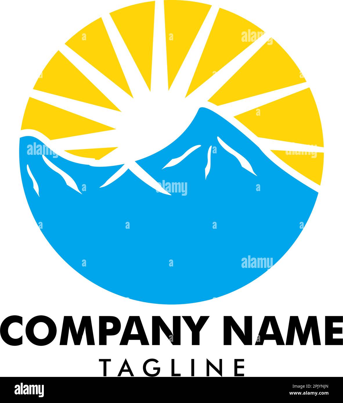 Mountain logo design vector template Stock Vector Image & Art - Alamy