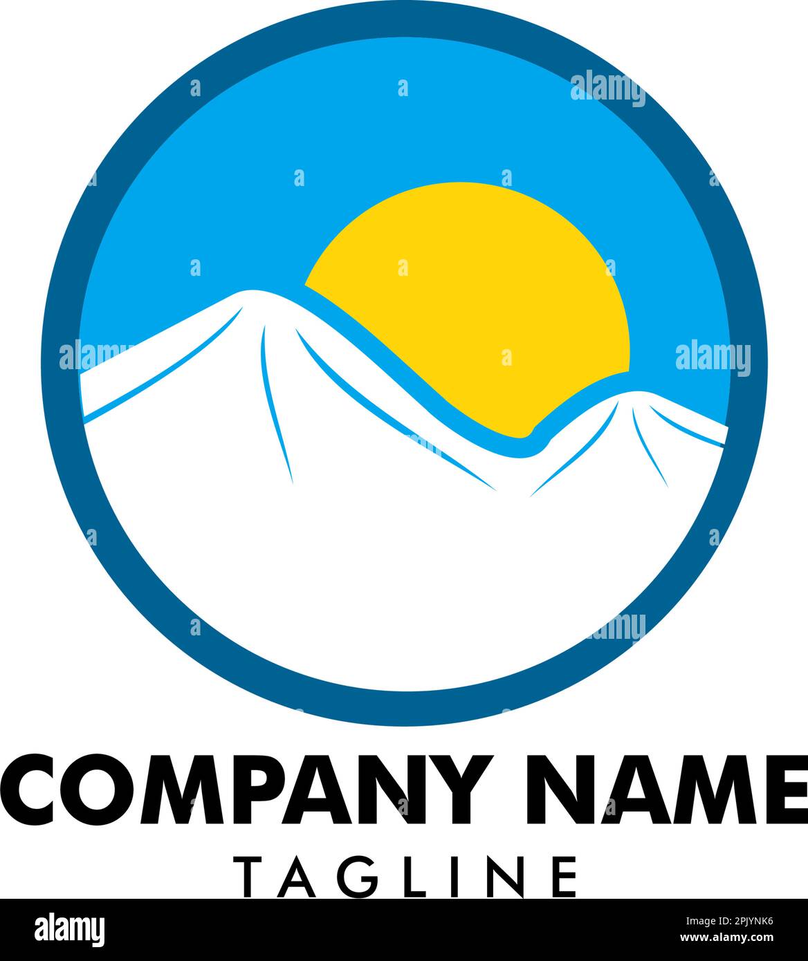 Mountain logo design vector template Stock Vector Image & Art - Alamy