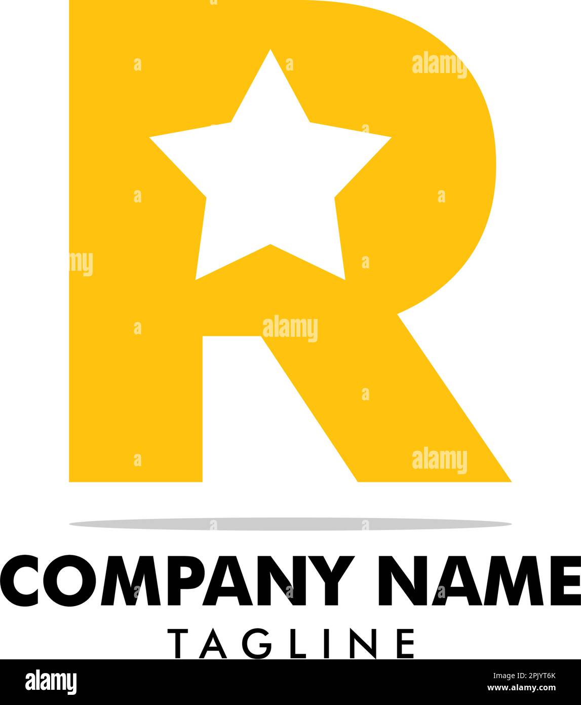 Initial Letter R Star Logo Design Stock Vector Image & Art - Alamy