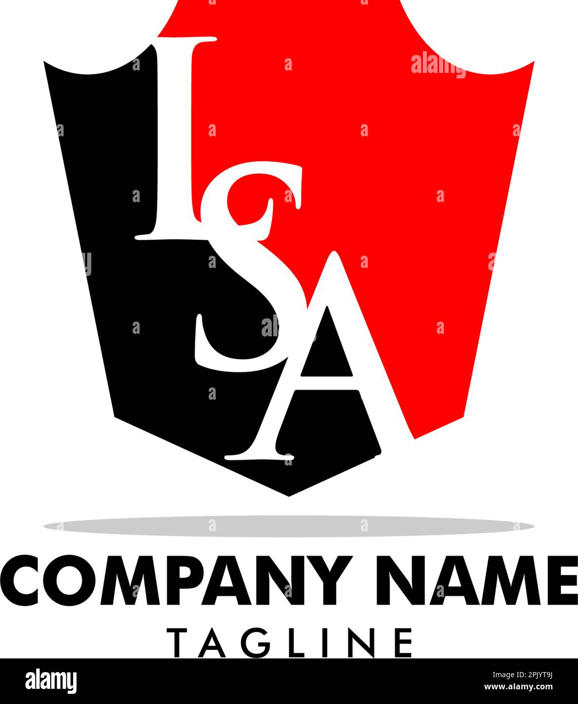 Initial Letter LSA Logo Template Design Stock Vector Image & Art - Alamy