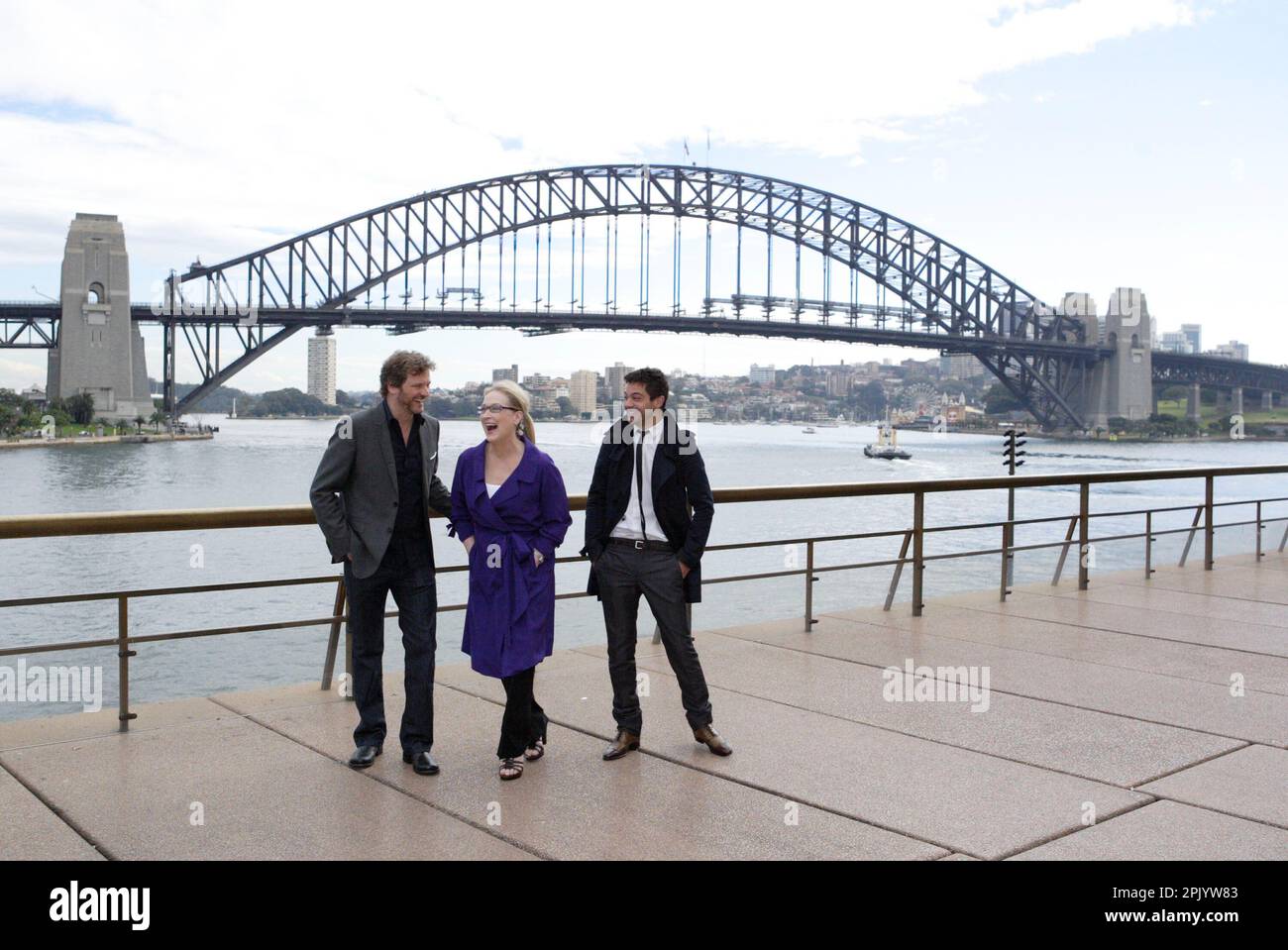 Meryl Streep, Colin Firth and Dominic Cooper hold a press conference ...