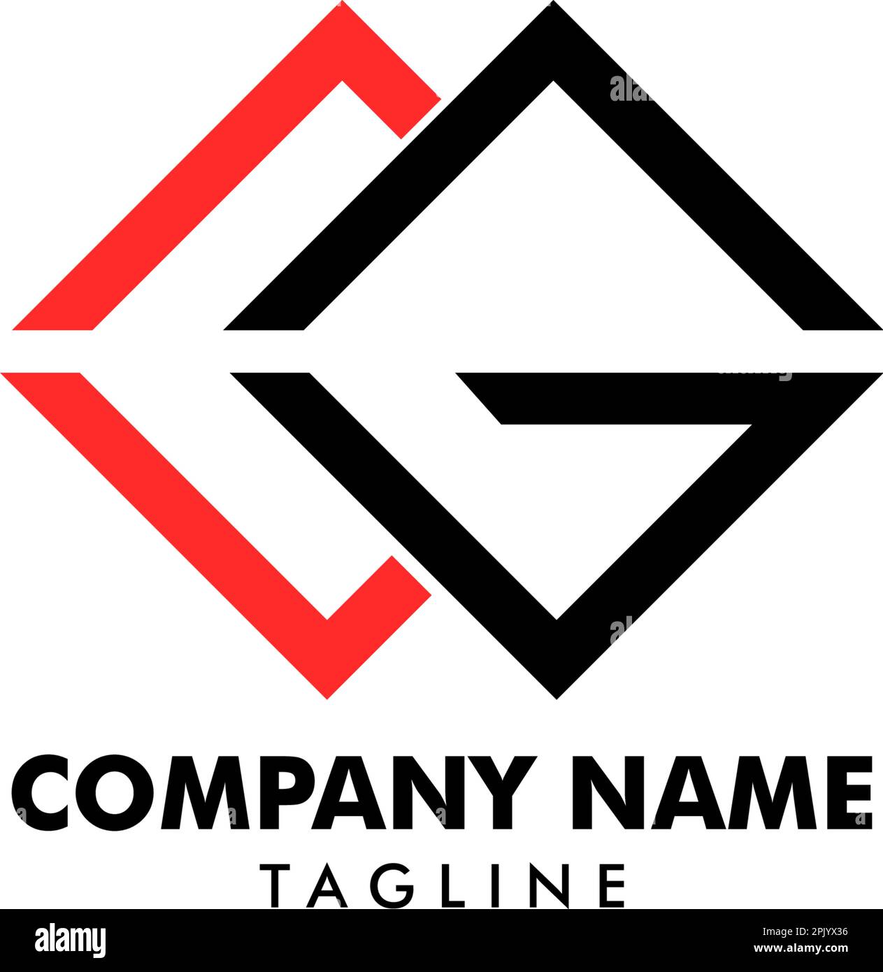 Initial illustration of letter cg vector logo Stock Vector Image & Art ...